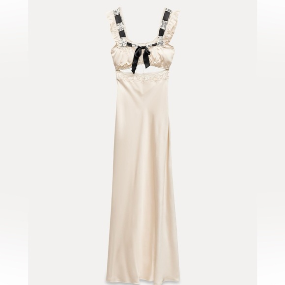 ZARA CUT OUT NIGHTDRESS STYLE DRESS - Picture 3 of 12